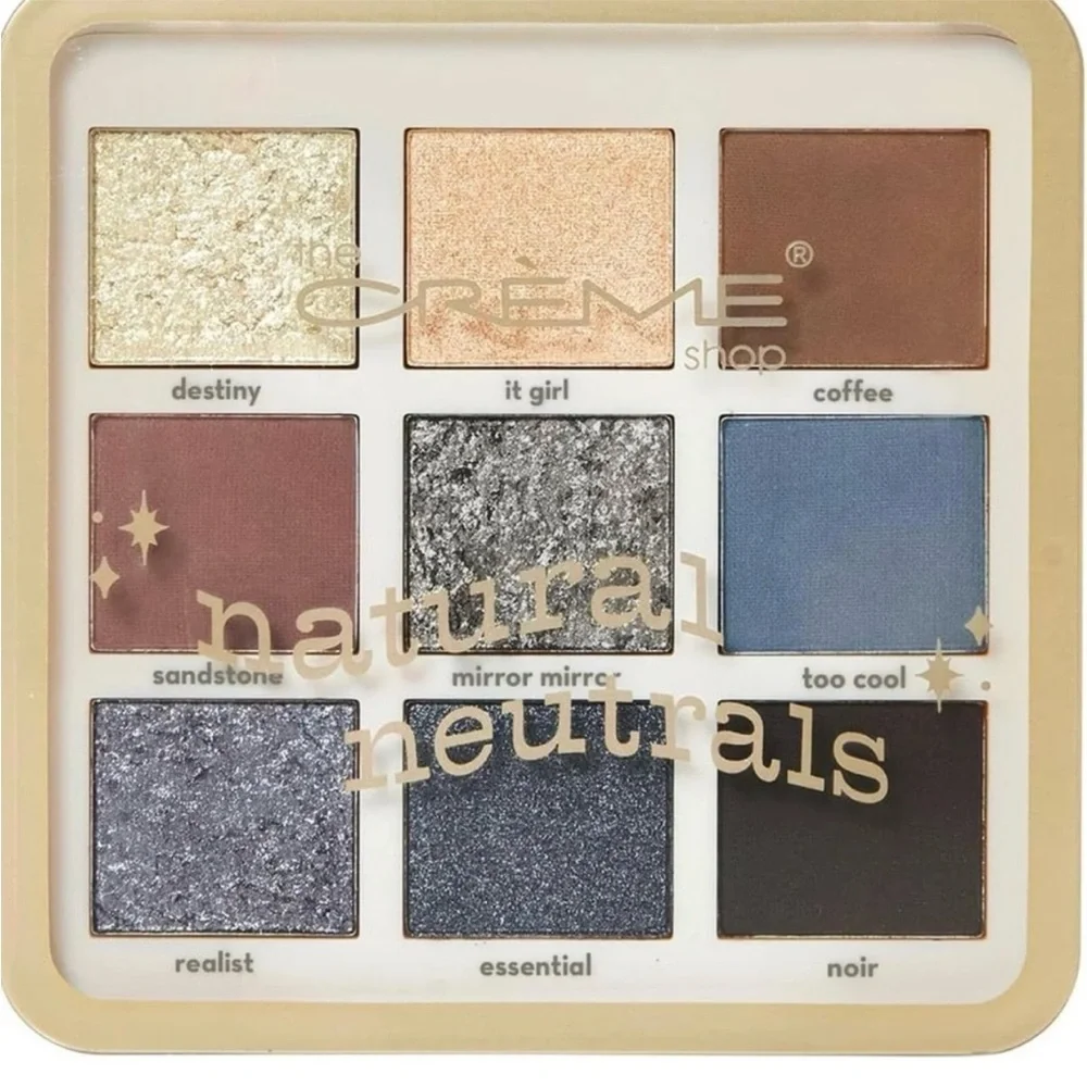 The Crème Shop Natural Neutrals Eyeshadow 9 color palette